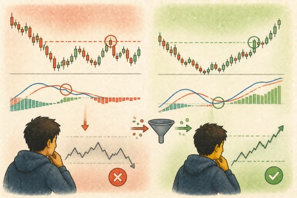 MACD Golden Cross Fails Immediately: How to Filter False Signals in Sideways Markets