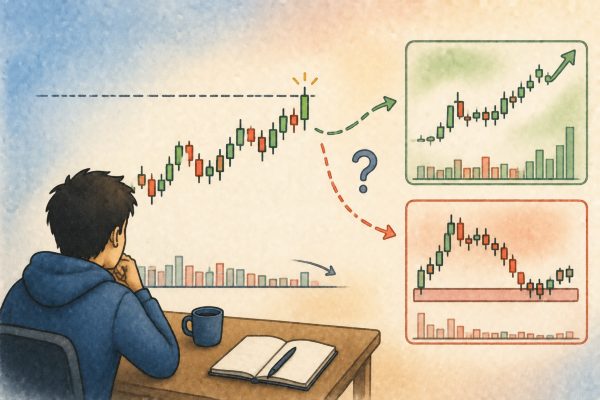 Breaking Previous High Without Volume Surge: Chase Entry or Wait for Pullback?