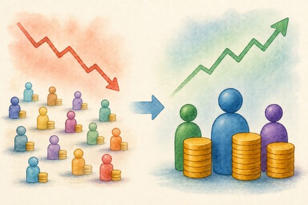 Holder Numbers Fall, Balances Rise: Who's Accumulating?