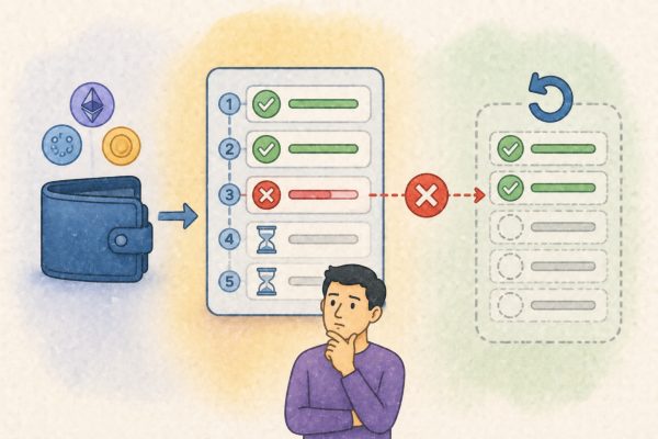 Smart Wallet Batch Transaction Failed: Do Previously Successful Operations Roll Back?