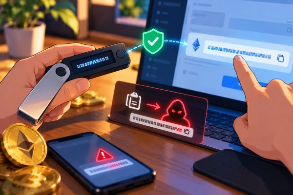 How to Verify a Hardware Wallet Address? Screen Truncation and Clipboard Risks