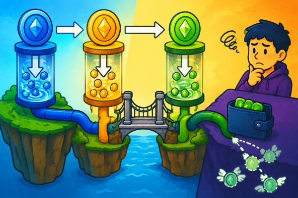Cross-chain route includes two token swaps: Why the final amount is significantly less